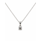 Pre Owned 18ct White Gold Diamond Pendant and Chain ZC109